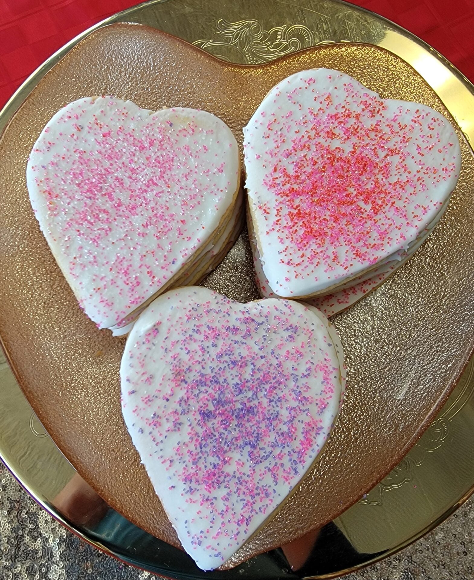 Iced Valentine Cookies (dozen)