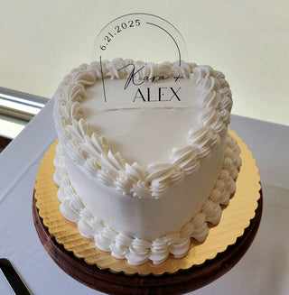 Red Velvet Flavor - 8" Heart Shaped Layer Cake