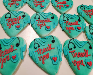 Nurses Day Piped Cookies (each)