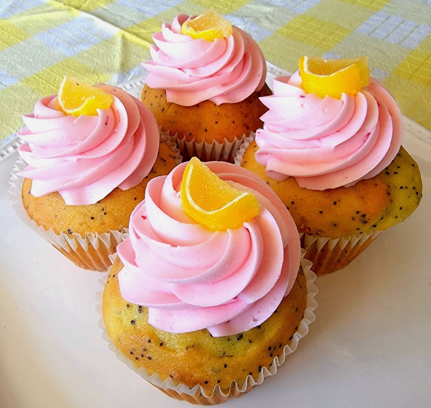Strawberry Lemon Poppyseed Cupcake - Gourmet